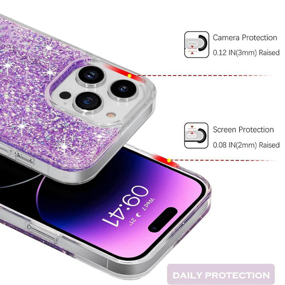 Case for Xiaomi Poco M6 / C65 / Redmi 13C 5G / 13C, Techsuit, Sparkly Glitter, Pink