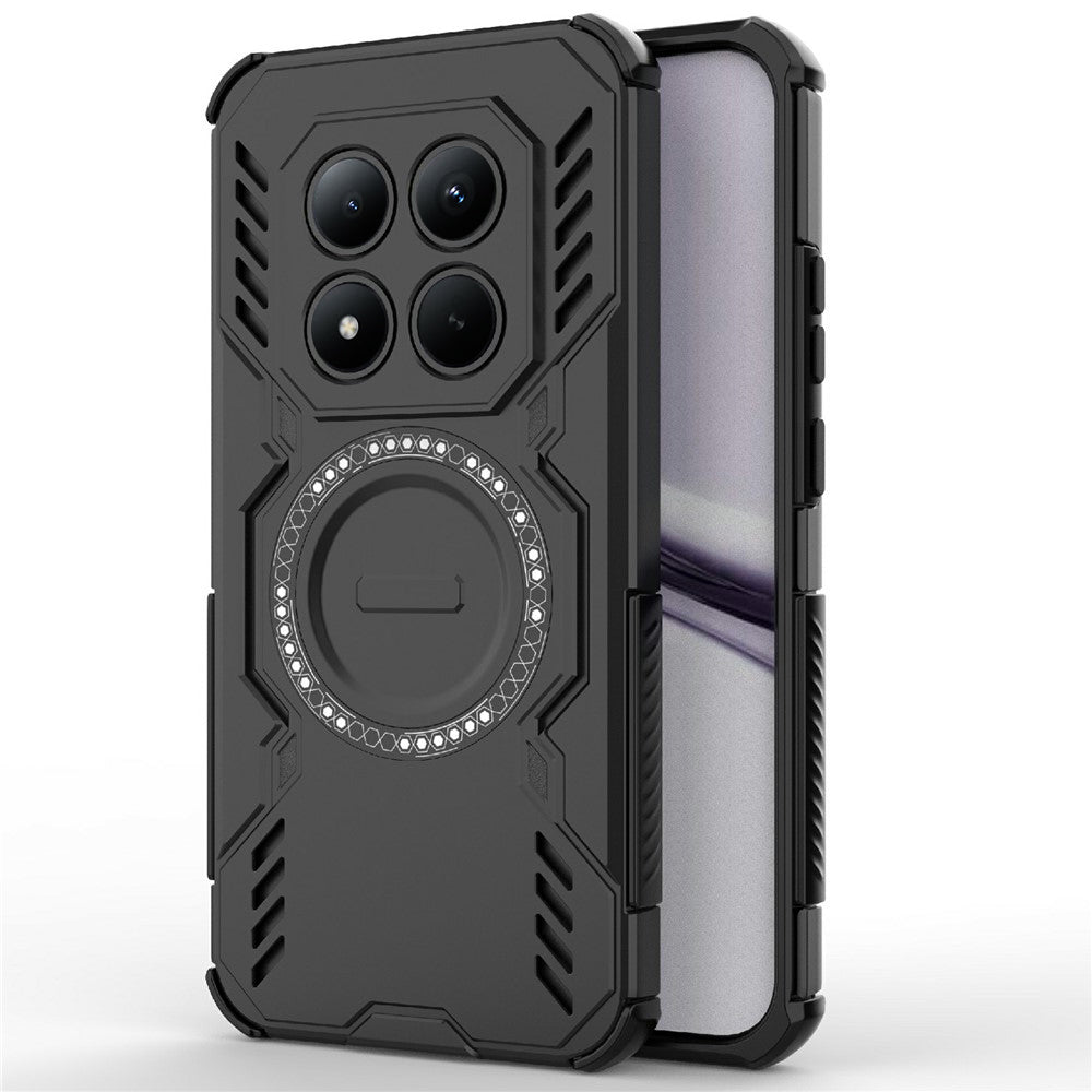 Pouzdro MagSafe pro Xiaomi Poco M8 Pro / Redmi Note 15 Pro+ 5G, Techsuit, ArmorMag, Černá