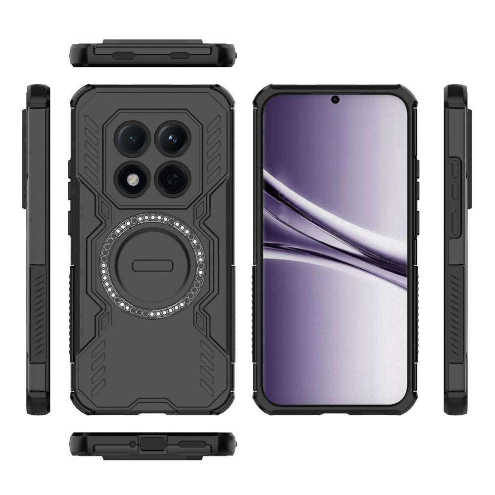 Pouzdro MagSafe pro Xiaomi Poco M8 Pro / Redmi Note 15 Pro+ 5G, Techsuit, ArmorMag, Černá