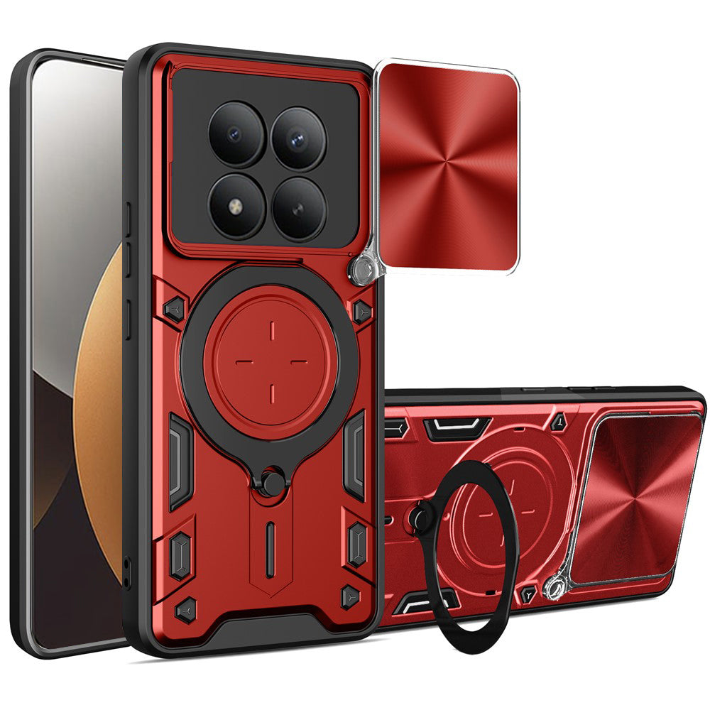 Pouzdro pro Xiaomi Poco M8 Pro / Redmi Note 15 Pro+ 5G, Techsuit, CamGuard Pro, Červené