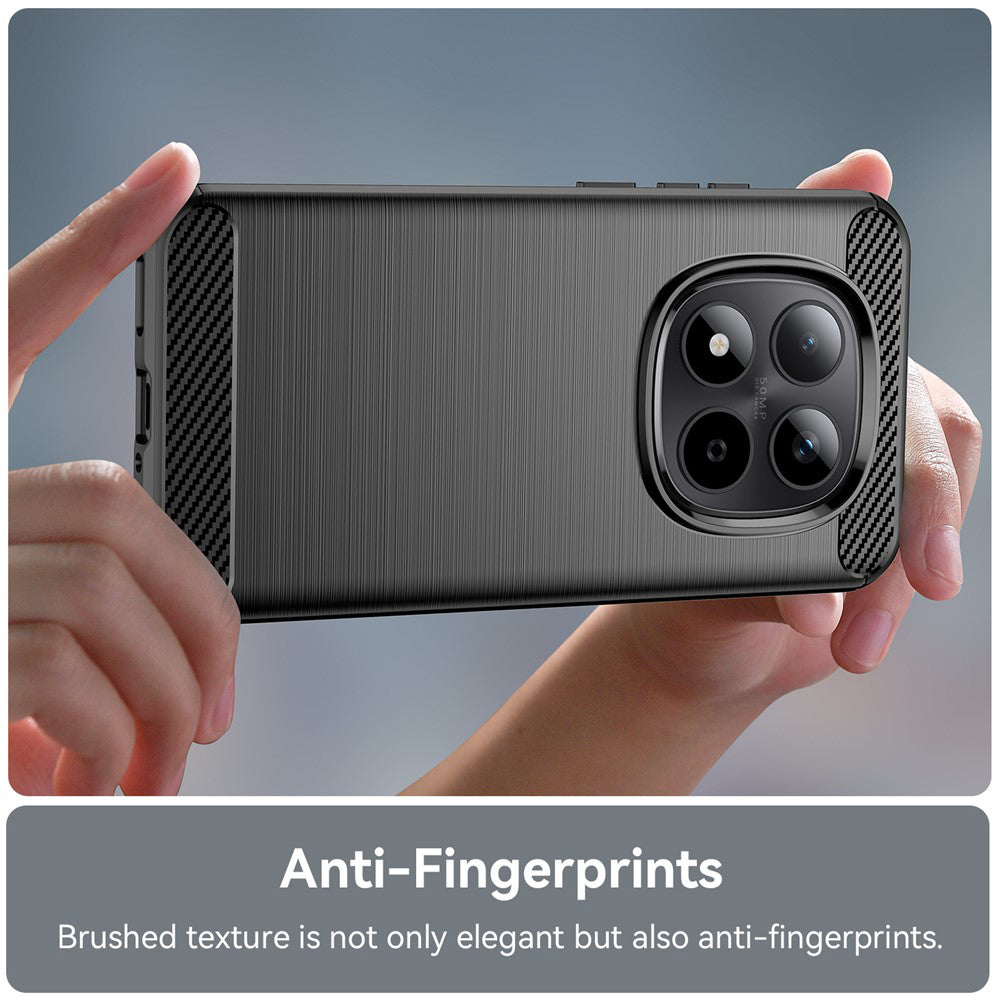 Pouzdro pro Xiaomi Poco M8 Pro / Redmi Note 15 Pro+ 5G, Techsuit, Carbon, Černá