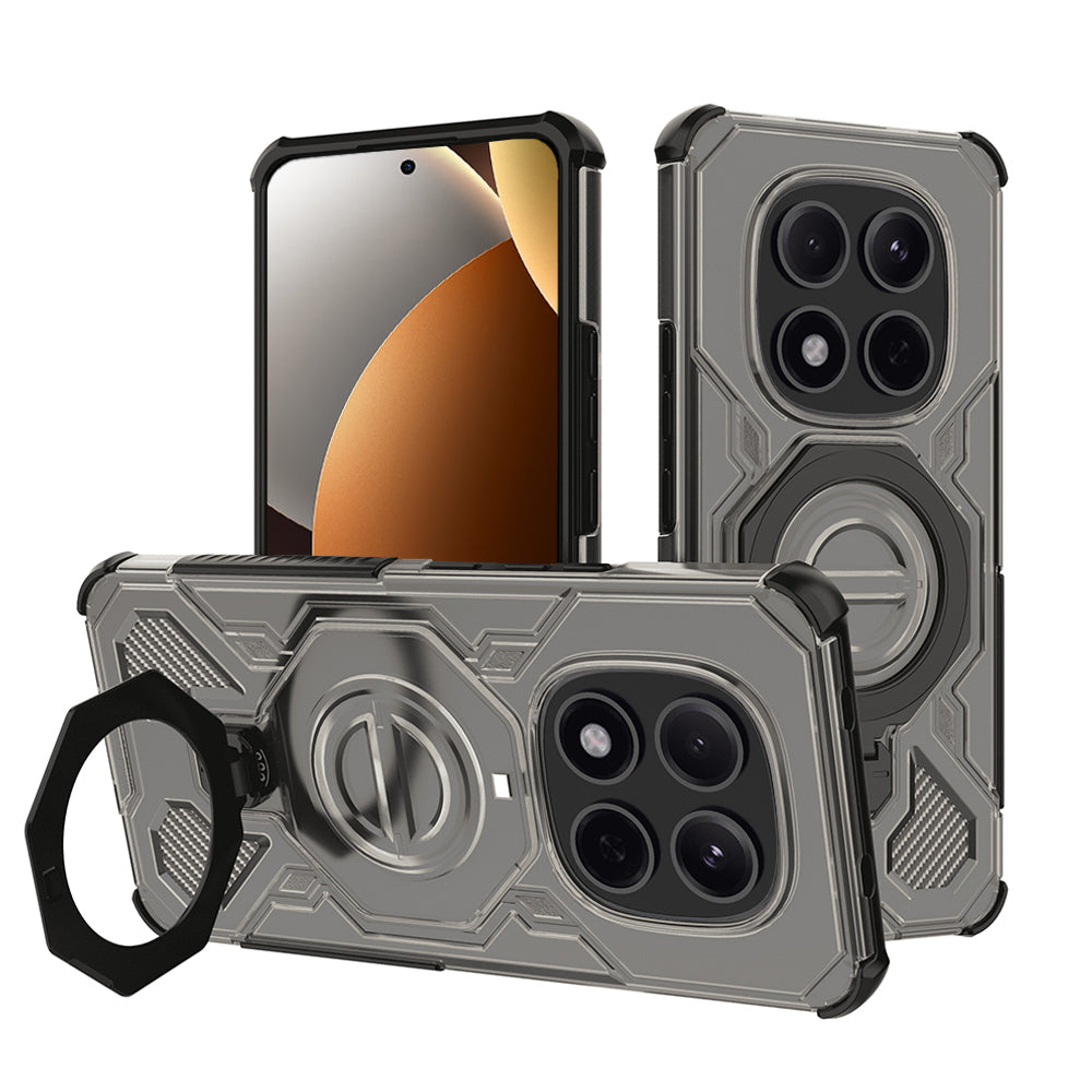 Pouzdro pro Xiaomi Poco M8 Pro / Redmi Note 15 Pro+ 5G, Techsuit, Carbon Shield Pro, Kouřové