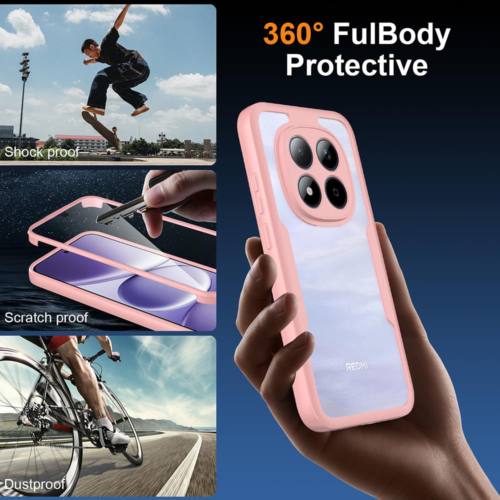 Pouzdro pro Xiaomi Poco M8 Pro / Redmi Note 15 Pro+ 5G, Techsuit, ColorVerse 360, Růžové