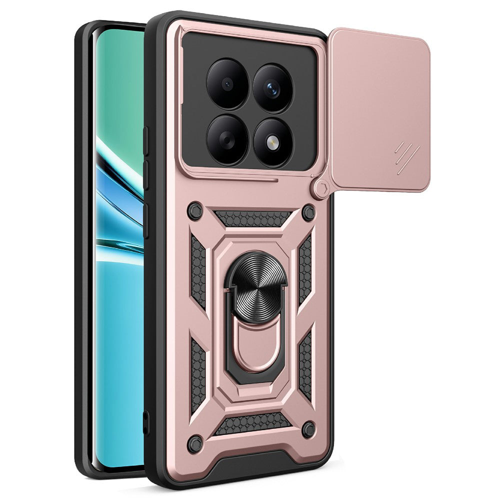 Pouzdro pro Xiaomi Poco M8 / Redmi Note 15 5G / Note 15 4G, Techsuit, CamShield, Růžové Zlato