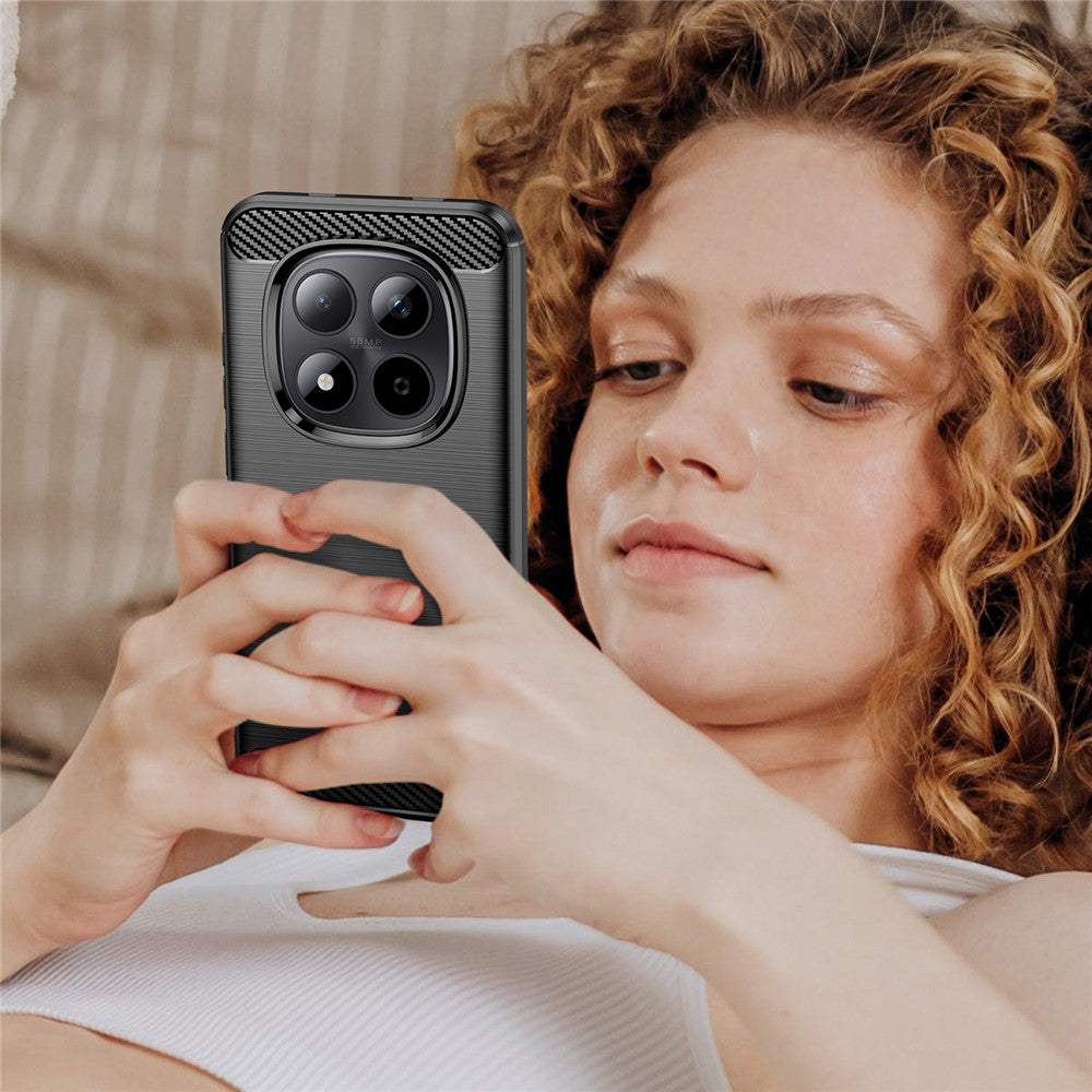 Pouzdro pro Xiaomi Poco M8 / Redmi Note 15 5G / Note 15 4G, Techsuit, Carbon, Černá