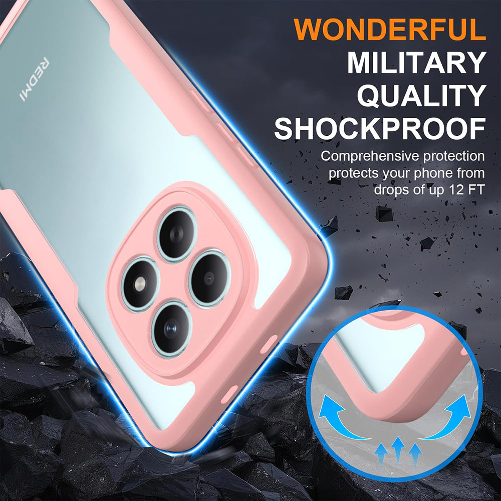 Pouzdro pro Xiaomi Poco M8 / Redmi Note 15 5G, Techsuit, ColorVerse 360, Růžové
