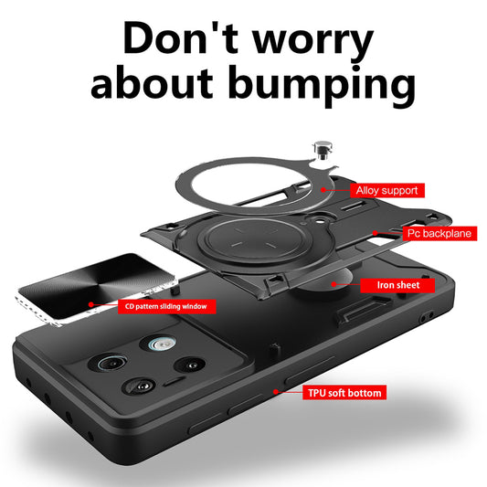 Pouzdro pro Xiaomi Poco X6 / Note 13 Pro 5G, Techsuit, CamGuard Pro, Černé