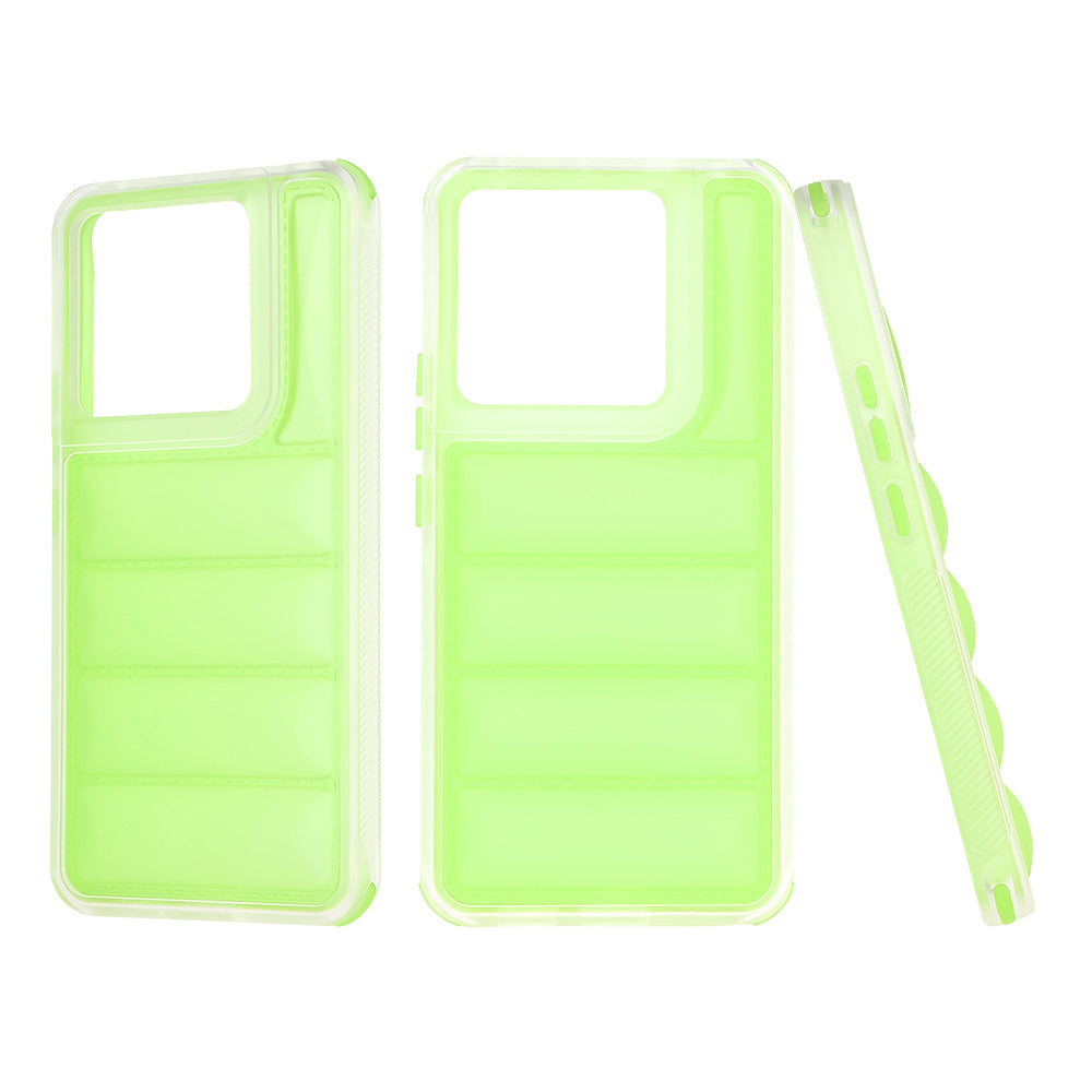 Pouzdro pro Xiaomi Poco X6 / Note 13 Pro 5G, Techsuit, Wave Shield, Zelené