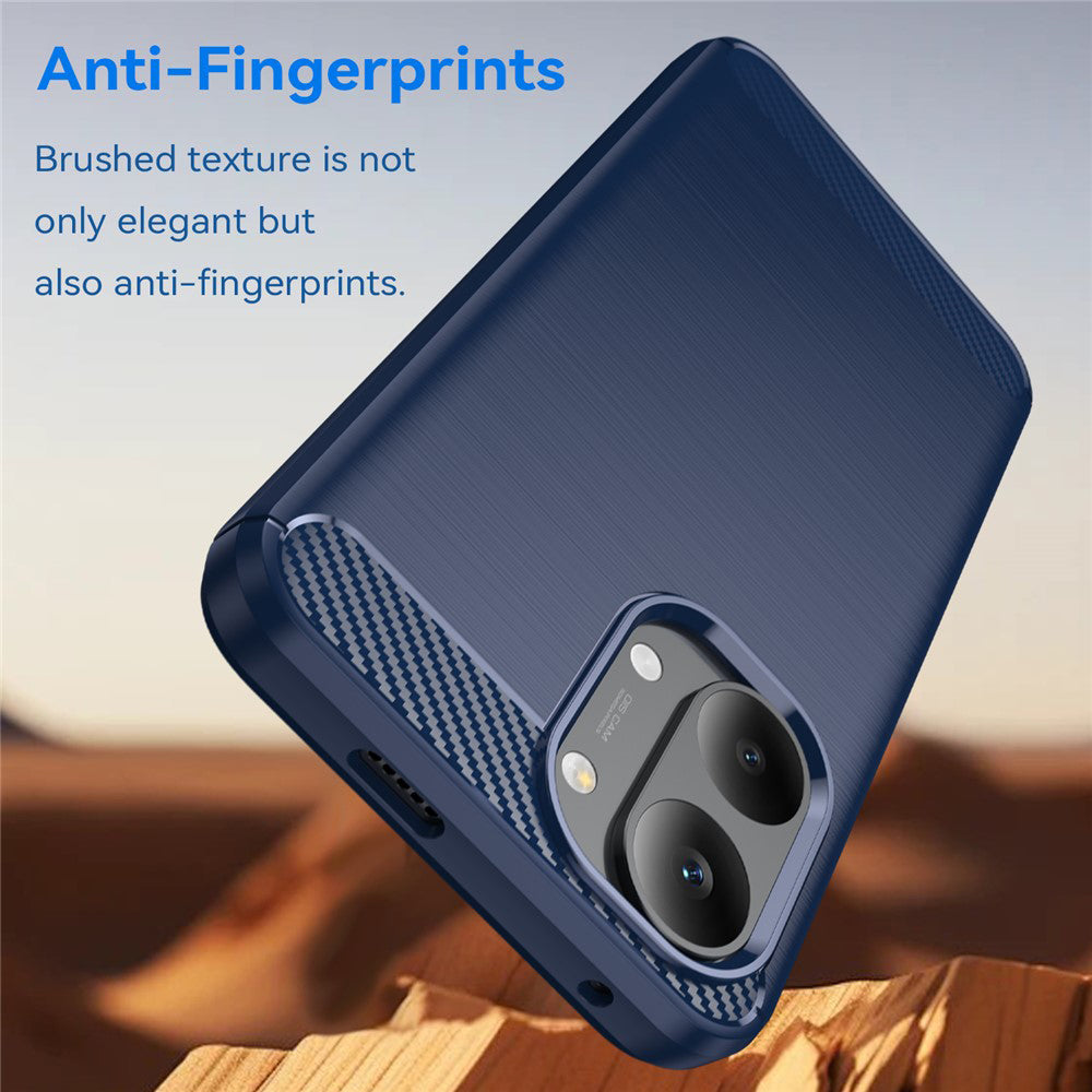 Pouzdro pro Xiaomi Poco X8 Pro Max, Techsuit, Carbon, Modrá