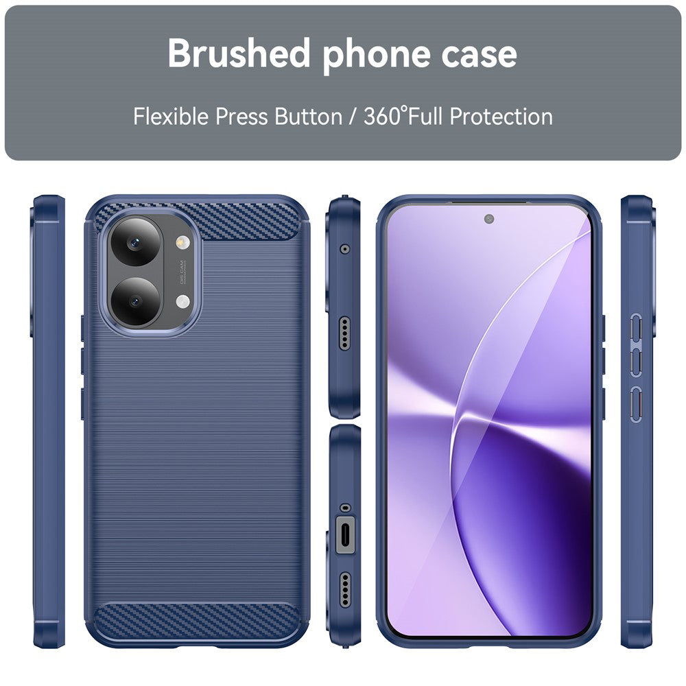 Pouzdro pro Xiaomi Poco X8 Pro Max, Techsuit, Carbon, Modrá