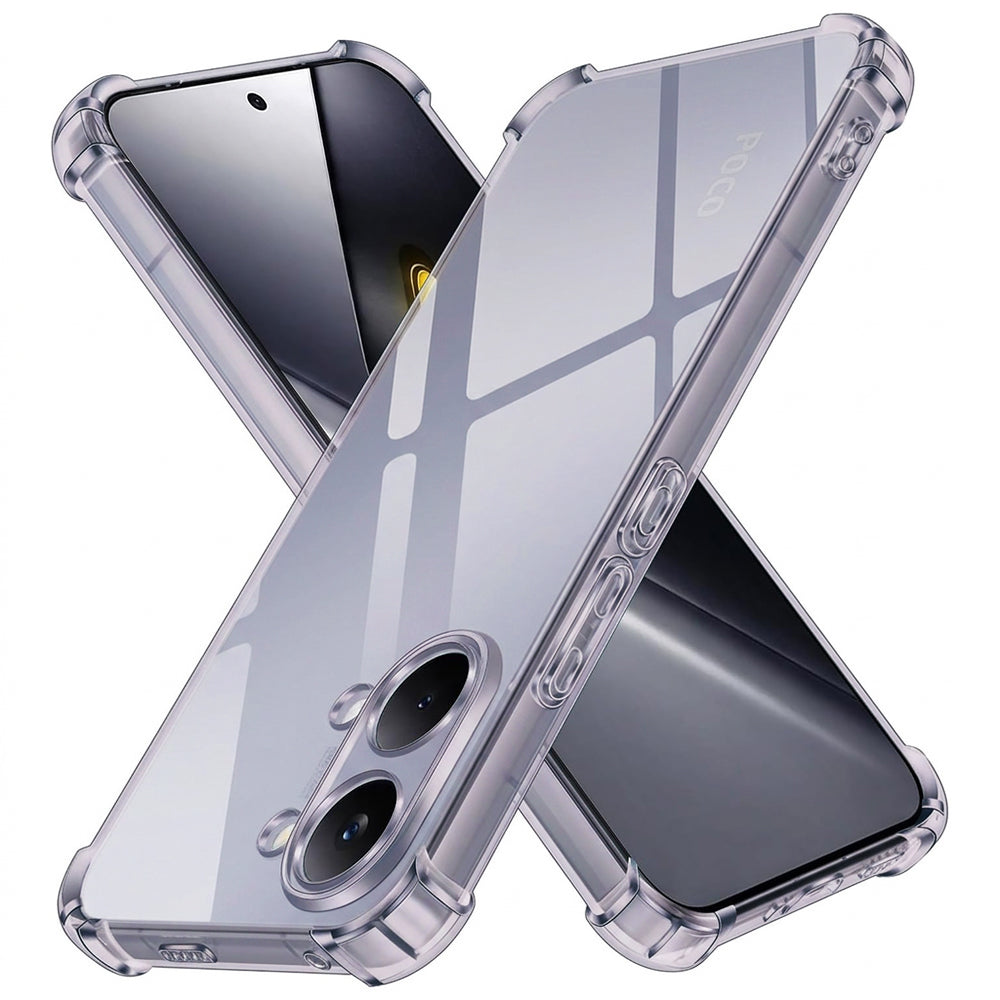 Pouzdro pro Xiaomi Poco X8 Pro Max, Techsuit, Odolné proti nárazům, Průhledné, Kouřové