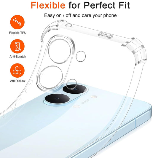 Pouzdro pro Xiaomi Poco X8 Pro Max, Techsuit, Shockproof Clear, Průhledné