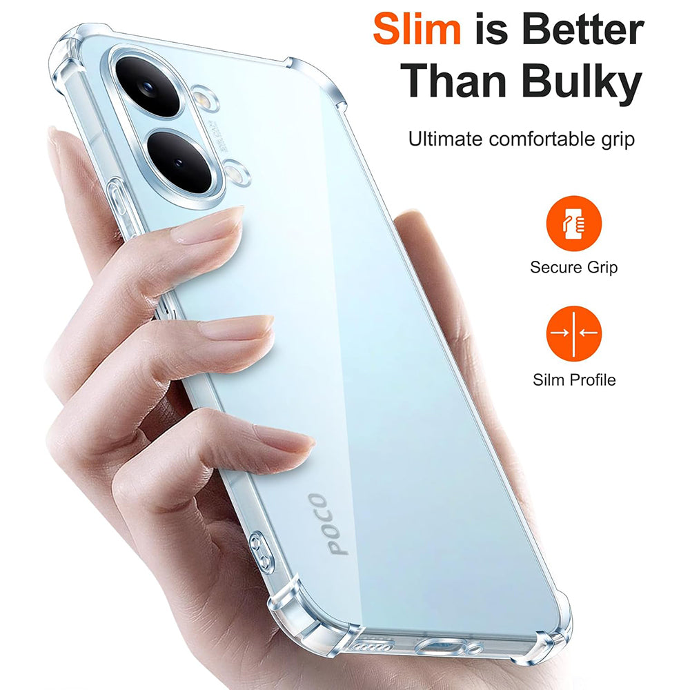 Pouzdro pro Xiaomi Poco X8 Pro Max, Techsuit, Shockproof Clear, Průhledné