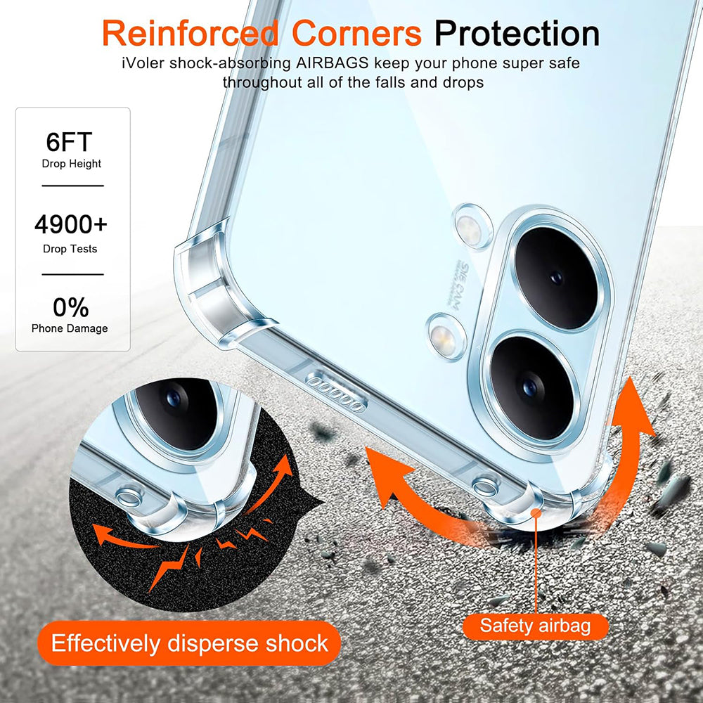 Pouzdro pro Xiaomi Poco X8 Pro Max, Techsuit, Shockproof Clear, Průhledné