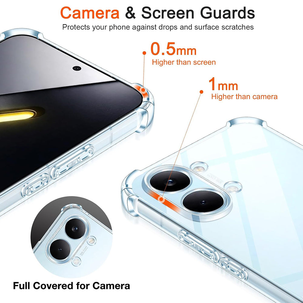 Pouzdro pro Xiaomi Poco X8 Pro Max, Techsuit, Shockproof Clear, Průhledné