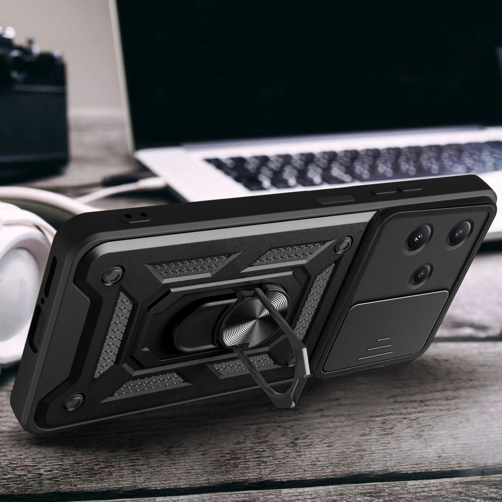 Pouzdro pro Xiaomi Redmi 12 5G, Techsuit, CamShield, Černé