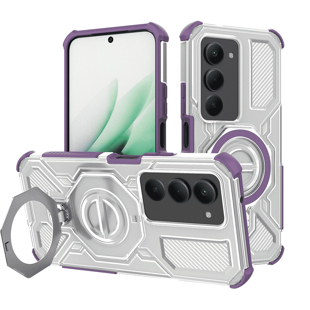 Pouzdro pro Xiaomi Redmi 15 5G / 15 4G, Techsuit, Carbon Shield Pro, Fialová