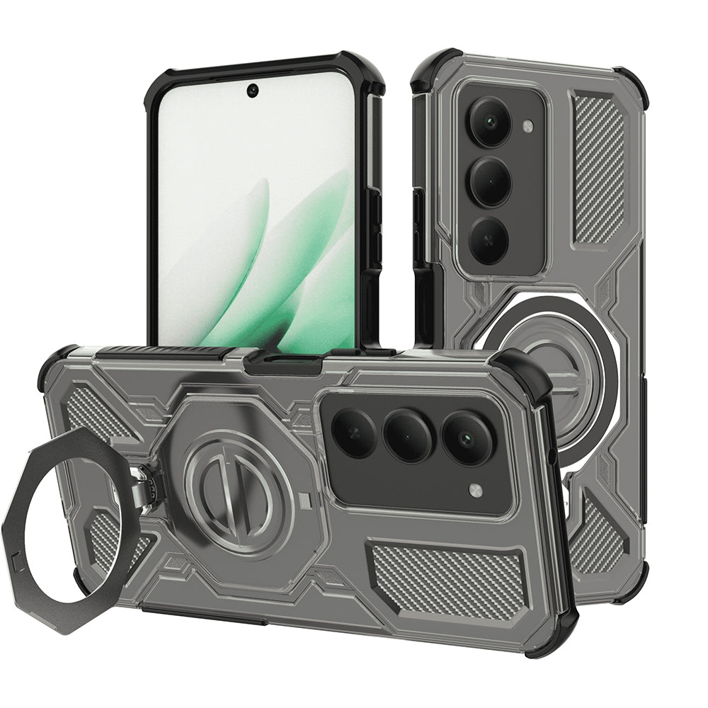 Pouzdro pro Xiaomi Redmi 15 5G / 15 4G, Techsuit, Carbon Shield Pro, Kouřové