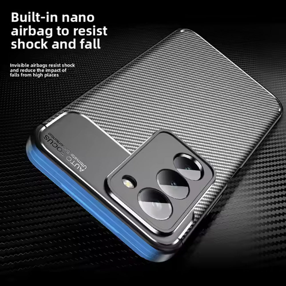Pouzdro pro Xiaomi Redmi 15 5G / 15 4G, Techsuit, CarbonFiber, Černá
