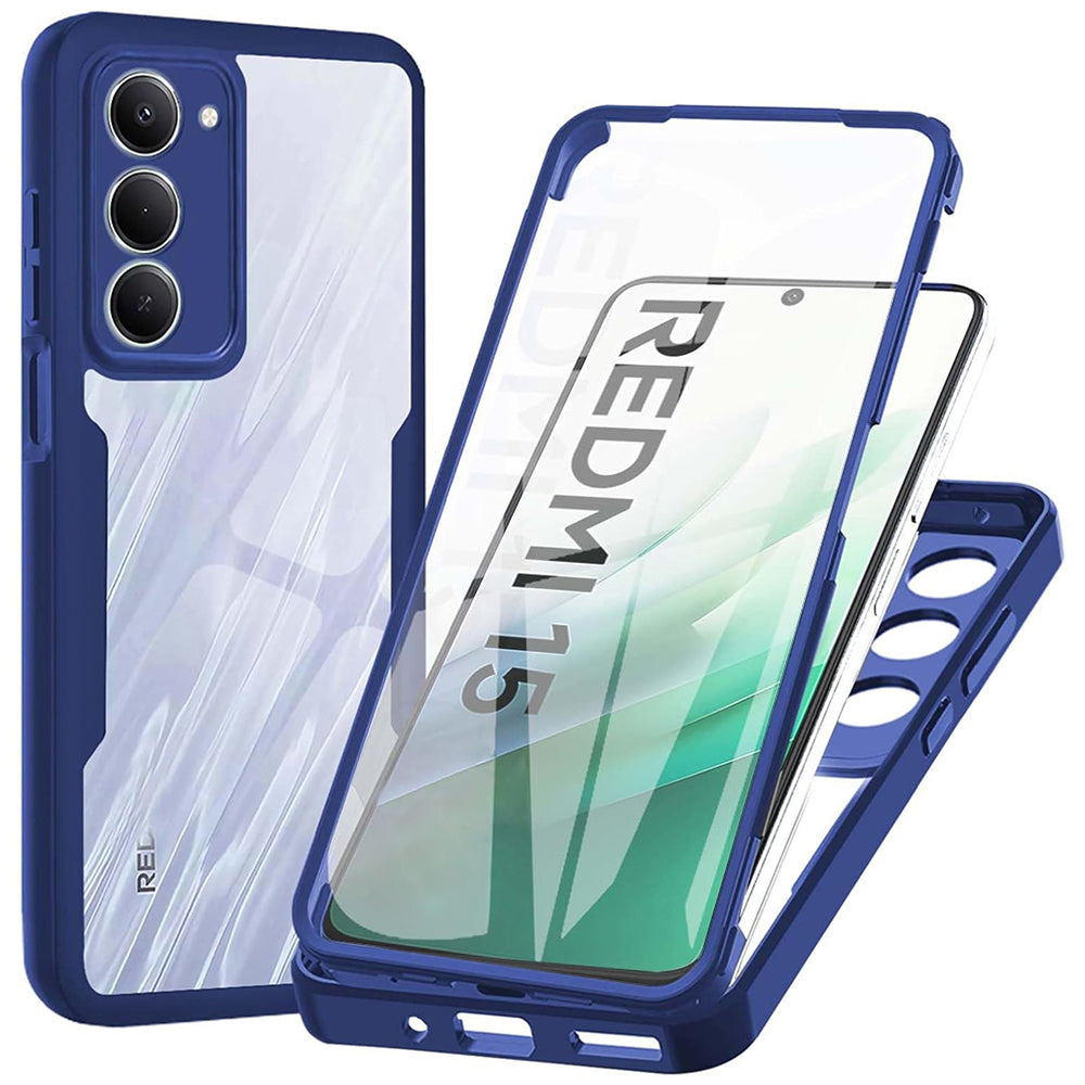 Pouzdro pro Xiaomi Redmi 15 5G / 15 4G, Techsuit, ColorVerse 360, Modré