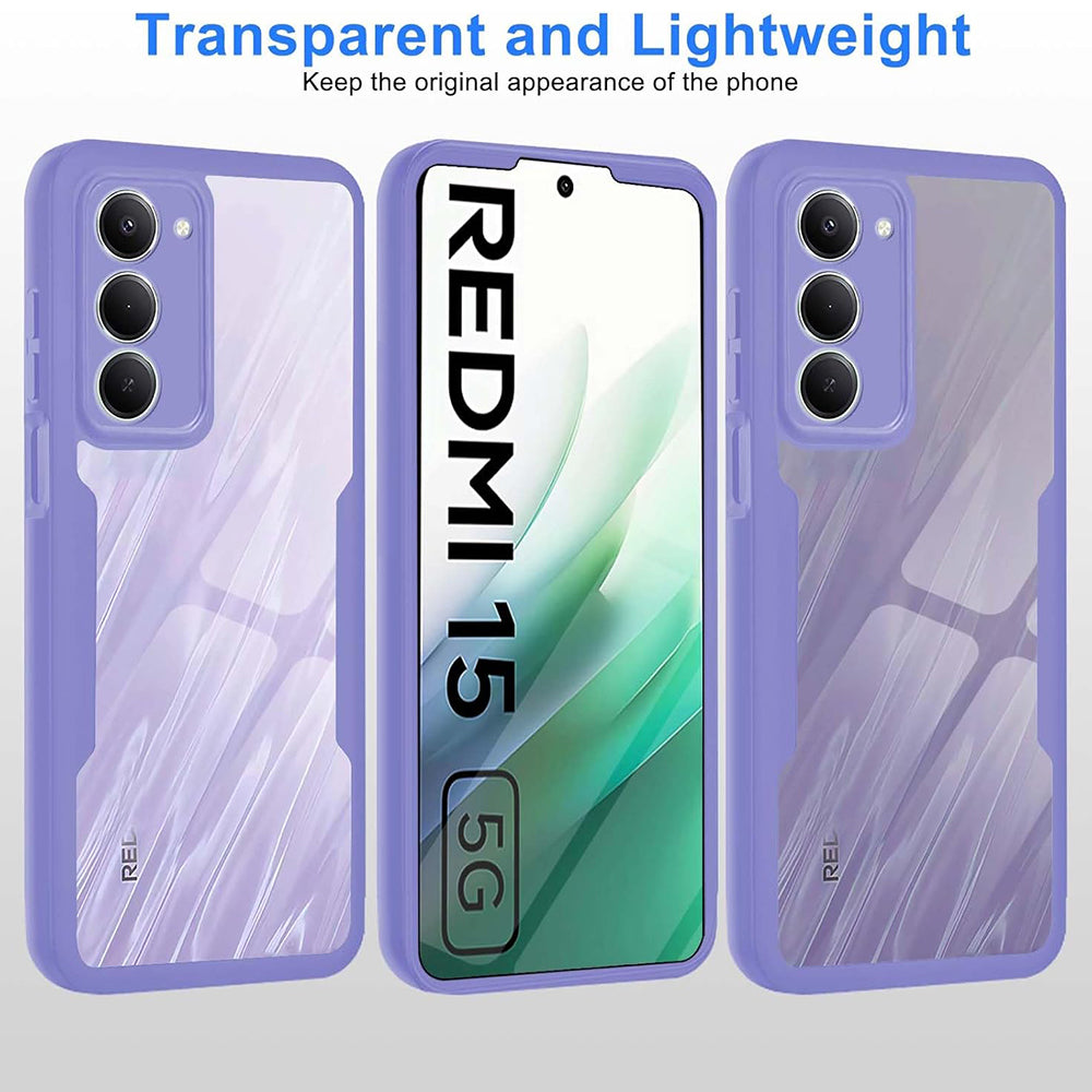 Pouzdro pro Xiaomi Redmi 15 5G / 15 4G, Techsuit, ColorVerse 360, Fialová