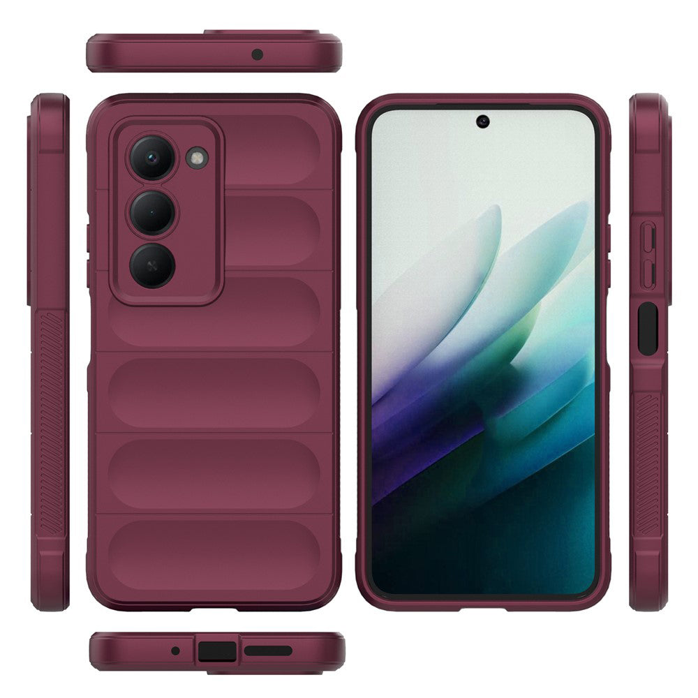 Pouzdro pro Xiaomi Redmi 15 5G / 15 4G, Techsuit, Magic Shield, Tmavě červená