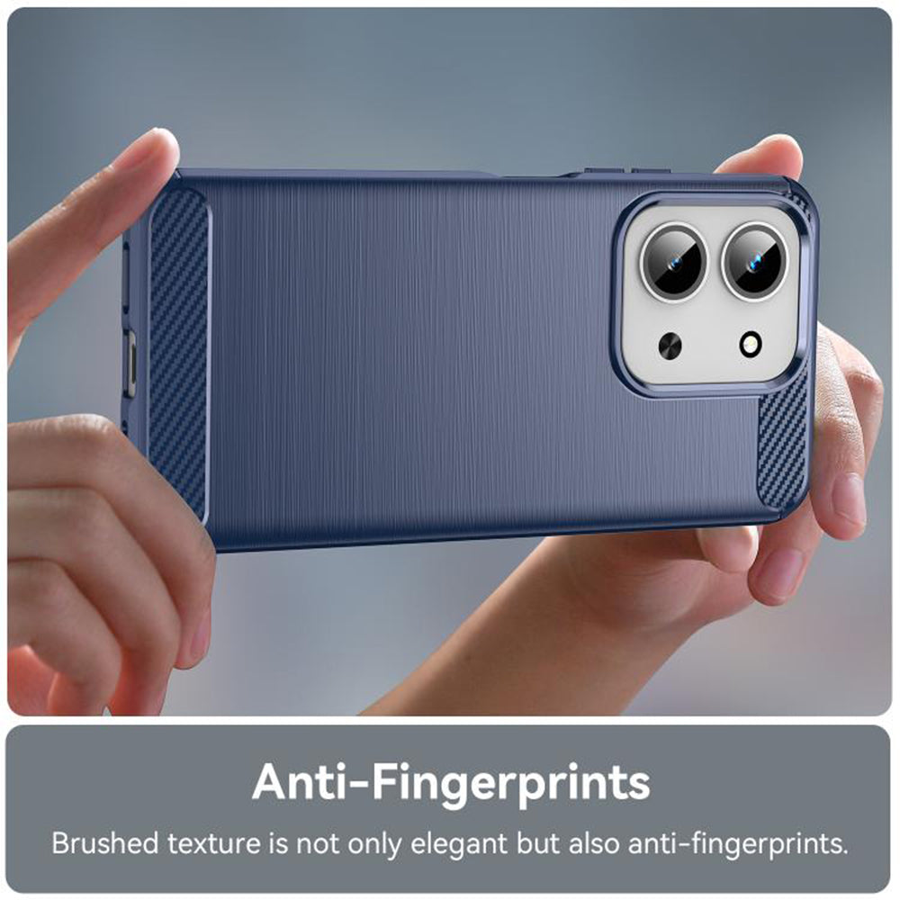 Pouzdro pro Xiaomi Redmi 15C 5G / 15C 4G, Techsuit, Carbon, Modrá