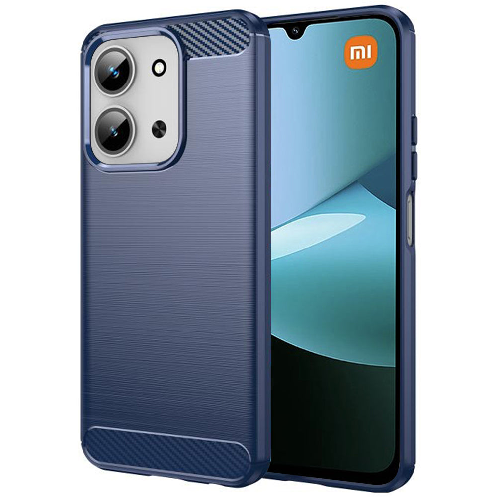 Pouzdro pro Xiaomi Redmi 15C 5G / 15C 4G, Techsuit, Carbon, Modrá