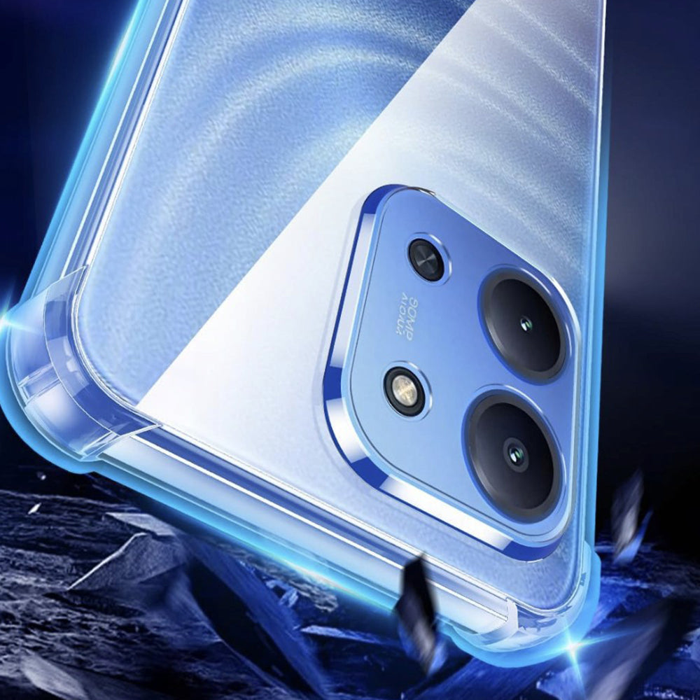 Pouzdro pro Xiaomi Redmi 15C 5G / 15C 4G, Techsuit, Odolné proti nárazům, Průhledné
