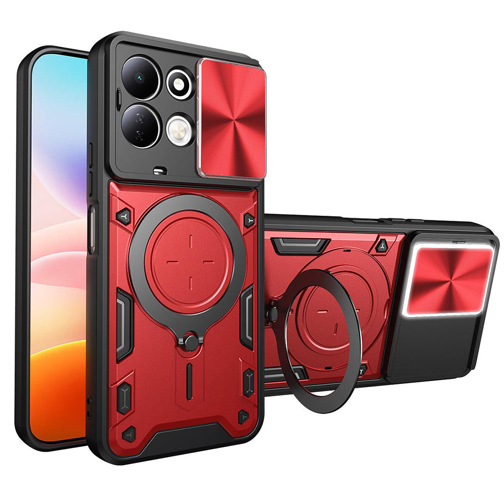 Pouzdro pro Xiaomi Redmi 17 5G / 17 4G, Techsuit, CamGuard Pro, červené