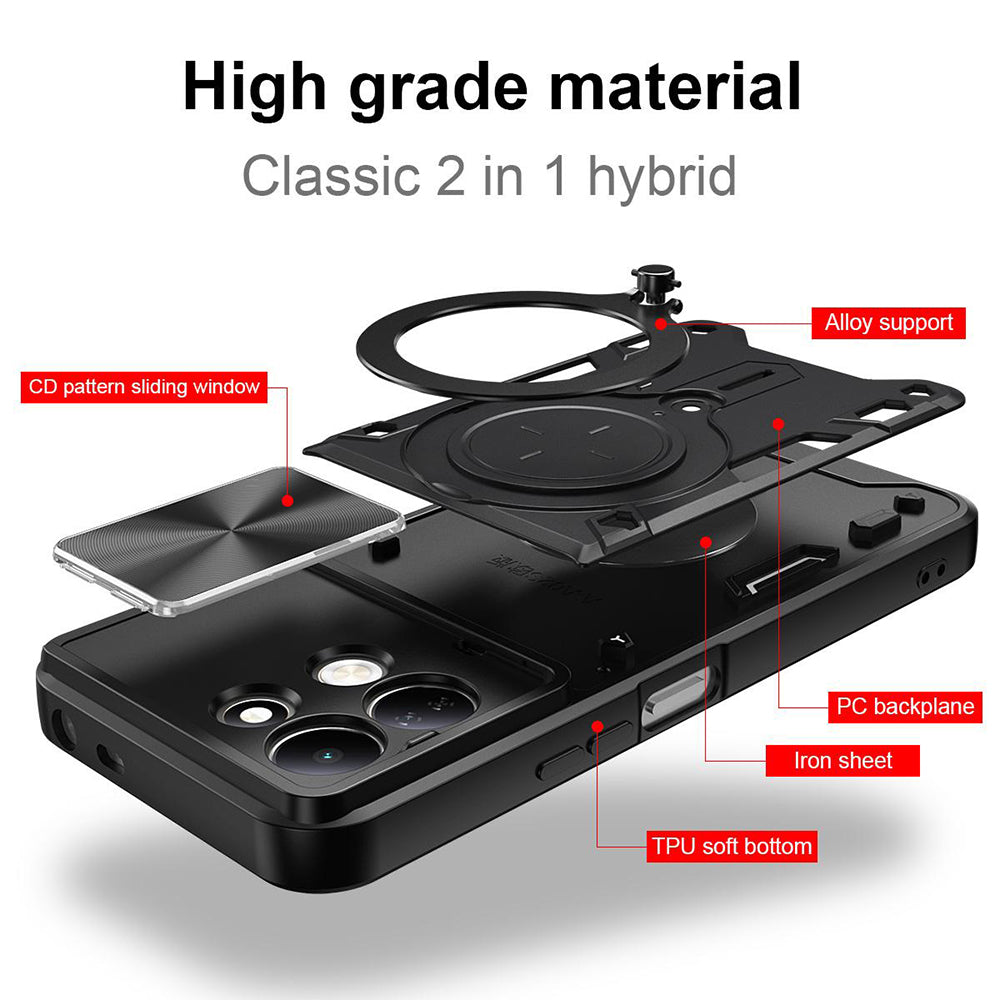 Pouzdro pro Xiaomi Redmi 17 5G / 17 4G, Techsuit, CamGuard Pro, růžově zlaté