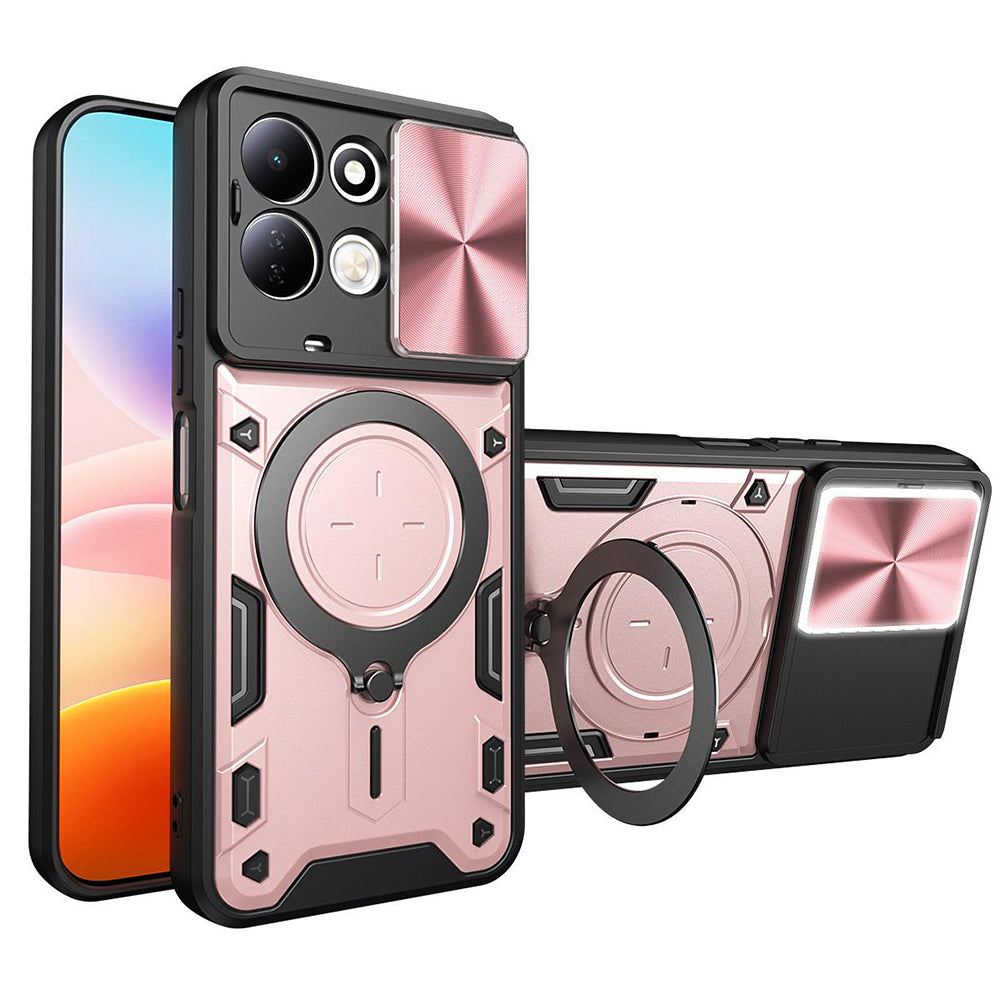 Pouzdro pro Xiaomi Redmi 17 5G / 17 4G, Techsuit, CamGuard Pro, růžově zlaté