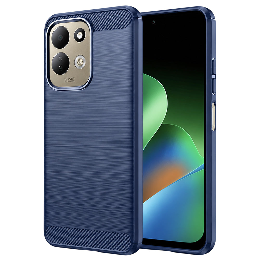Pouzdro pro Xiaomi Redmi 17 5G / 17 4G, Techsuit, Carbon, Modré