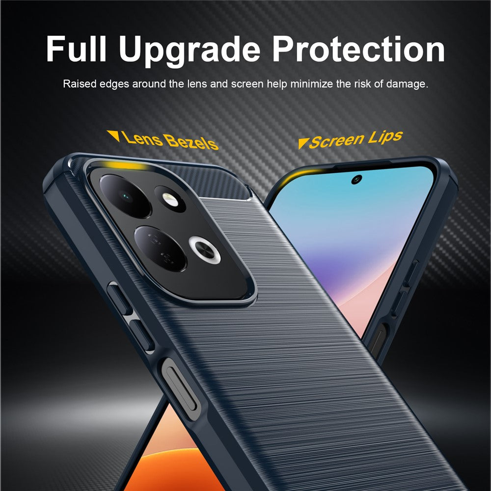 Pouzdro pro Xiaomi Redmi 17 5G / 17 4G, Techsuit, Carbon, Modré
