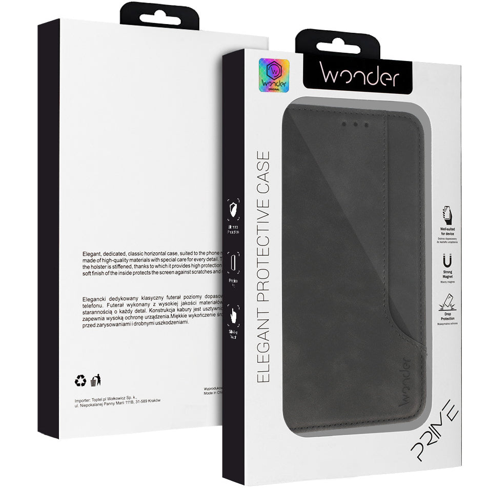 Pouzdro pro Xiaomi Redmi 12, Wonder, Prime, Black