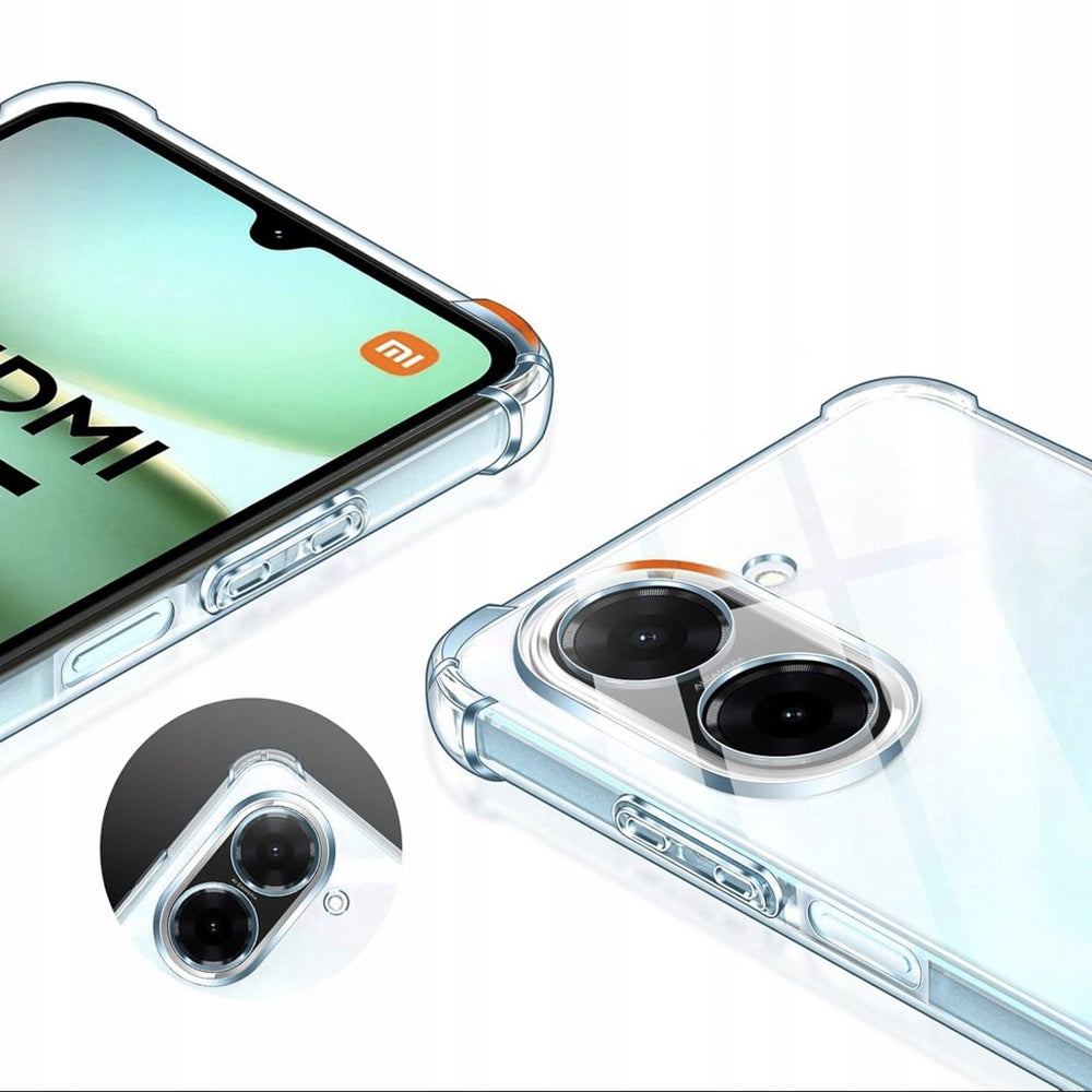 Pouzdro pro Xiaomi Redmi A5 4G (Standard), Techsuit, nárazuvzdorné průhledné, transparentní