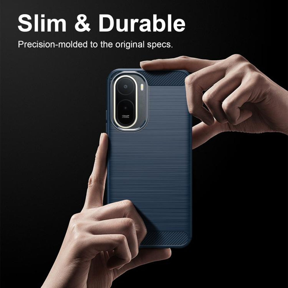 Pouzdro pro Xiaomi Redmi A7 Pro 4G, Techsuit, Carbon, Modré