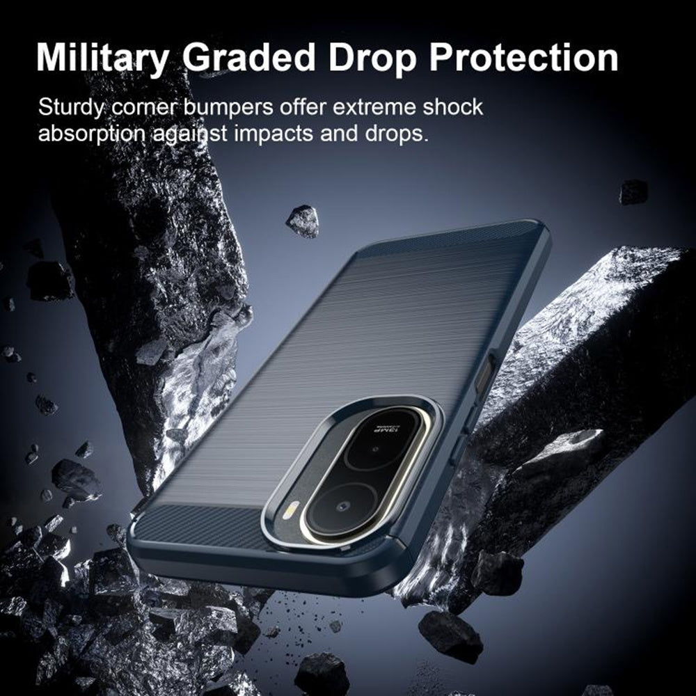 Pouzdro pro Xiaomi Redmi A7 Pro 4G, Techsuit, Carbon, Modré
