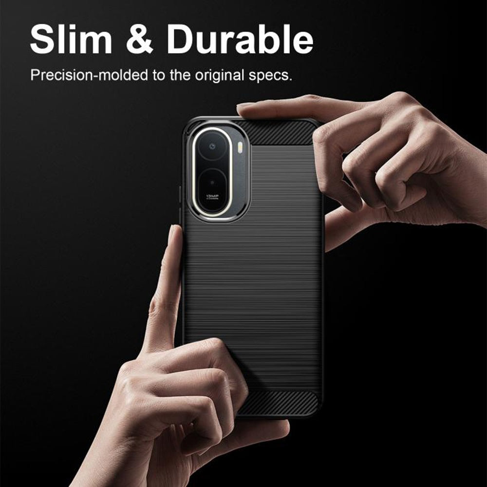 Pouzdro pro Xiaomi Redmi A7 Pro 4G, Techsuit, Carbon, Černé