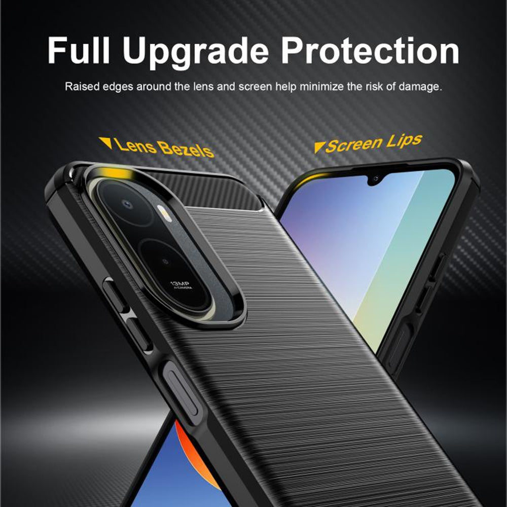 Pouzdro pro Xiaomi Redmi A7 Pro 4G, Techsuit, Carbon, Černé