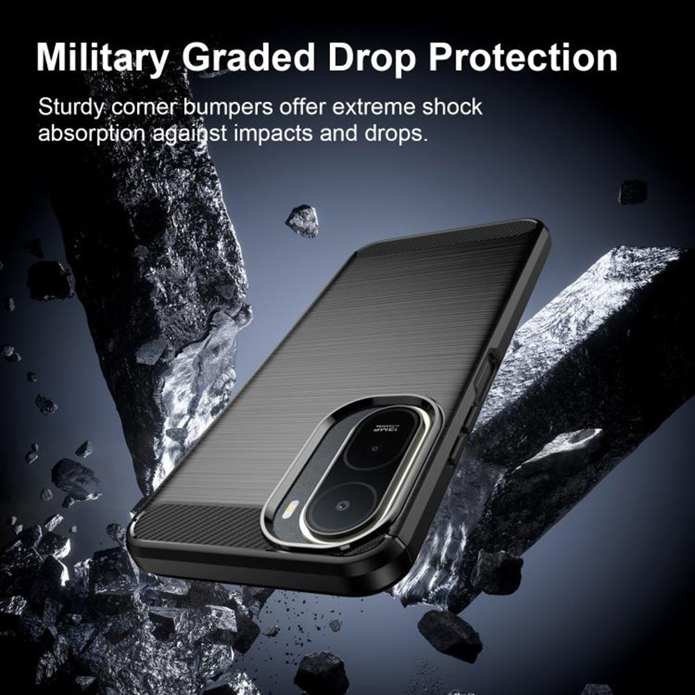 Pouzdro pro Xiaomi Redmi A7 Pro 4G, Techsuit, Carbon, Černé