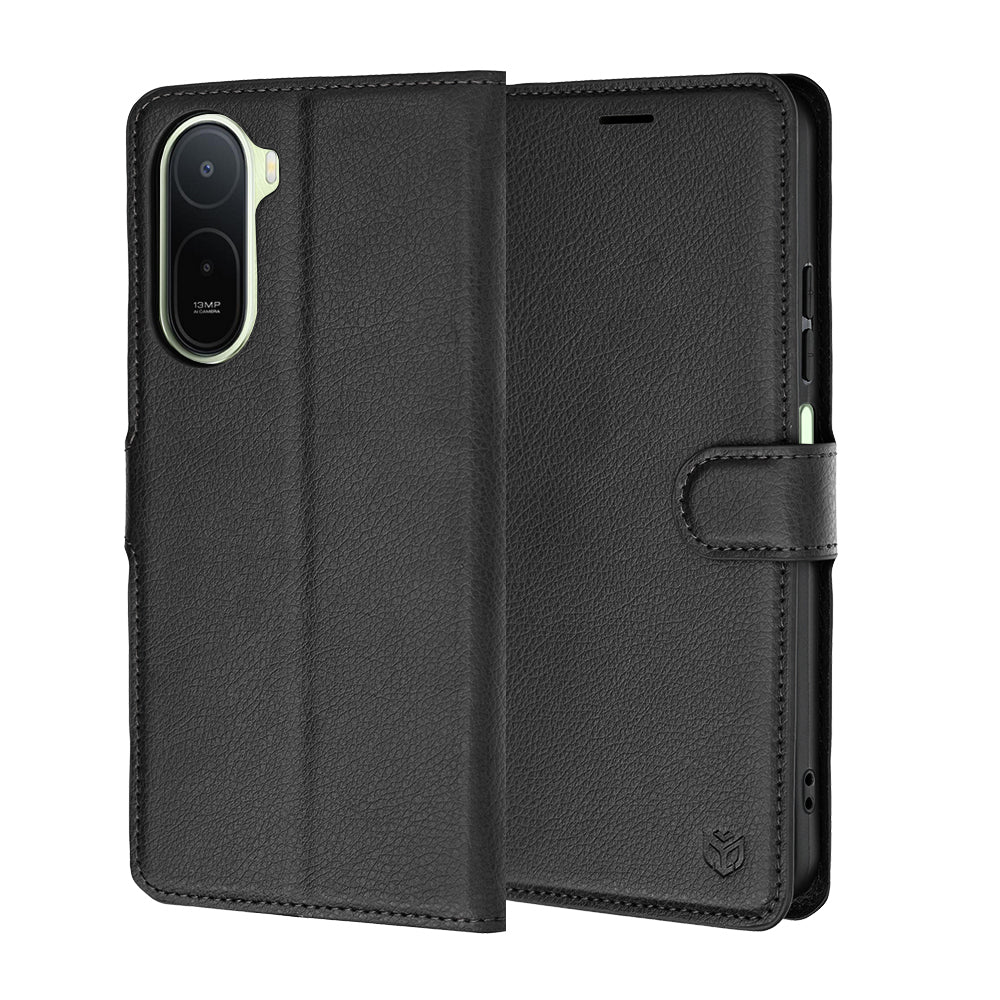 Pouzdro pro Xiaomi Redmi A7 Pro 4G, Techsuit, kožené folio, černé