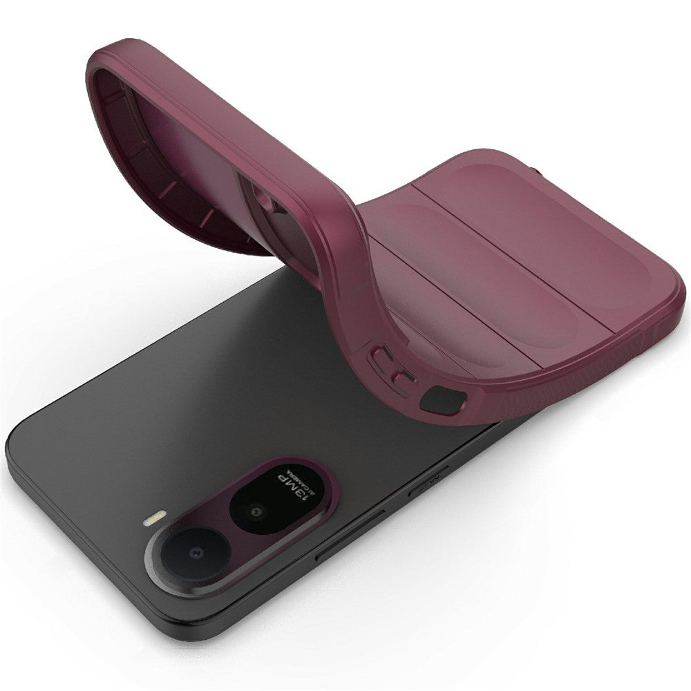 Pouzdro pro Xiaomi Redmi A7 Pro 4G, Techsuit, Magic Shield, Tmavě červená