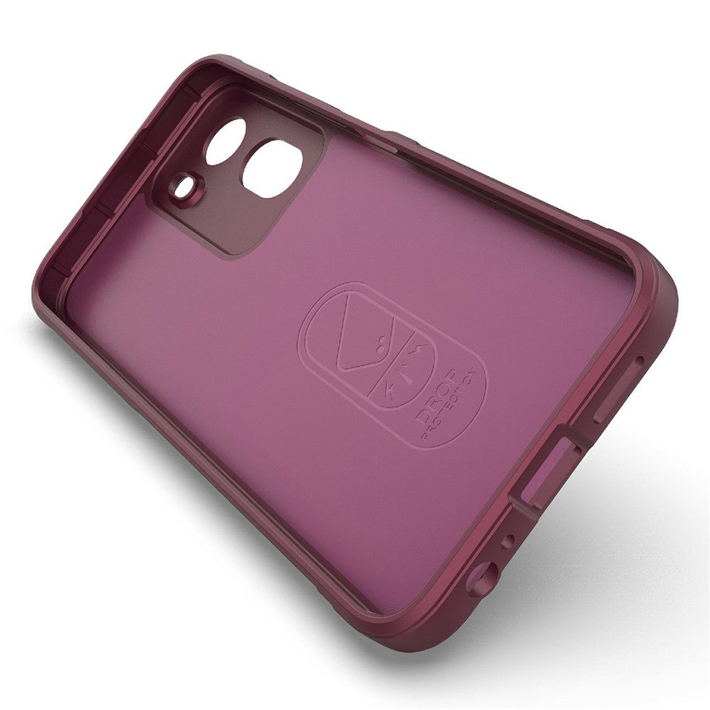 Pouzdro pro Xiaomi Redmi A7 Pro 4G, Techsuit, Magic Shield, Tmavě červená