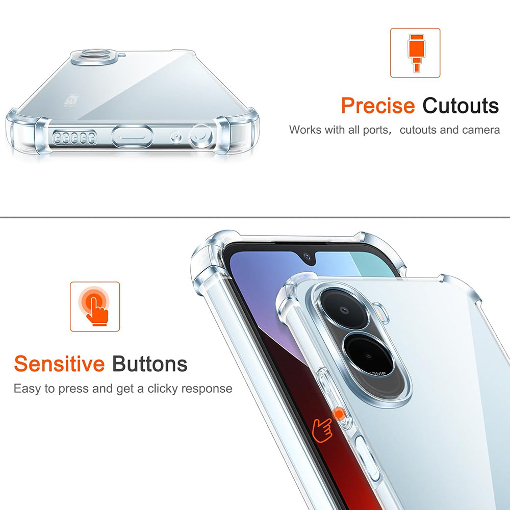 Pouzdro pro Xiaomi Redmi A7 Pro 4G, Techsuit, Shockproof Clear, Transparentní