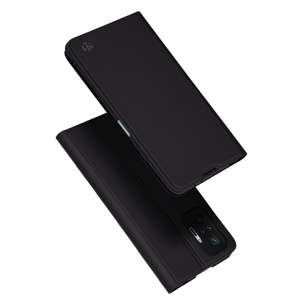 Pouzdro pro Xiaomi Redmi Note 10 Pro Max / Note 10 Pro, Techsuit, Magskin Book, Černá