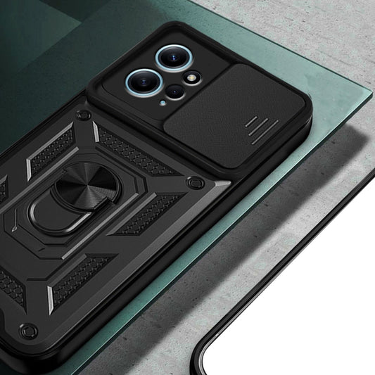 Pouzdro pro Xiaomi Redmi Note 12 4G, Techsuit, CamShield, Černé