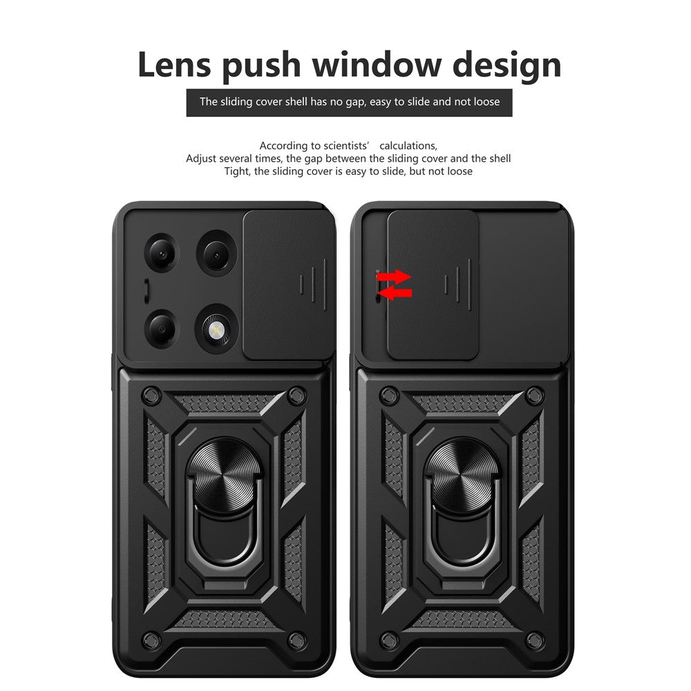 Pouzdro pro Xiaomi Redmi Note 13 Pro 4G / Poco M6 Pro 4G, Techsuit, CamShield, Černé
