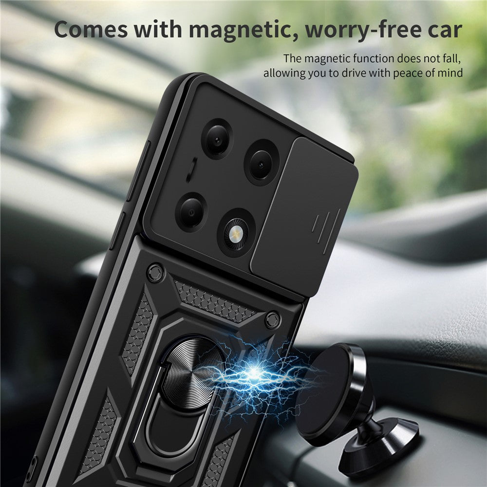 Pouzdro pro Xiaomi Redmi Note 13 Pro 4G / Poco M6 Pro 4G, Techsuit, CamShield, Černé