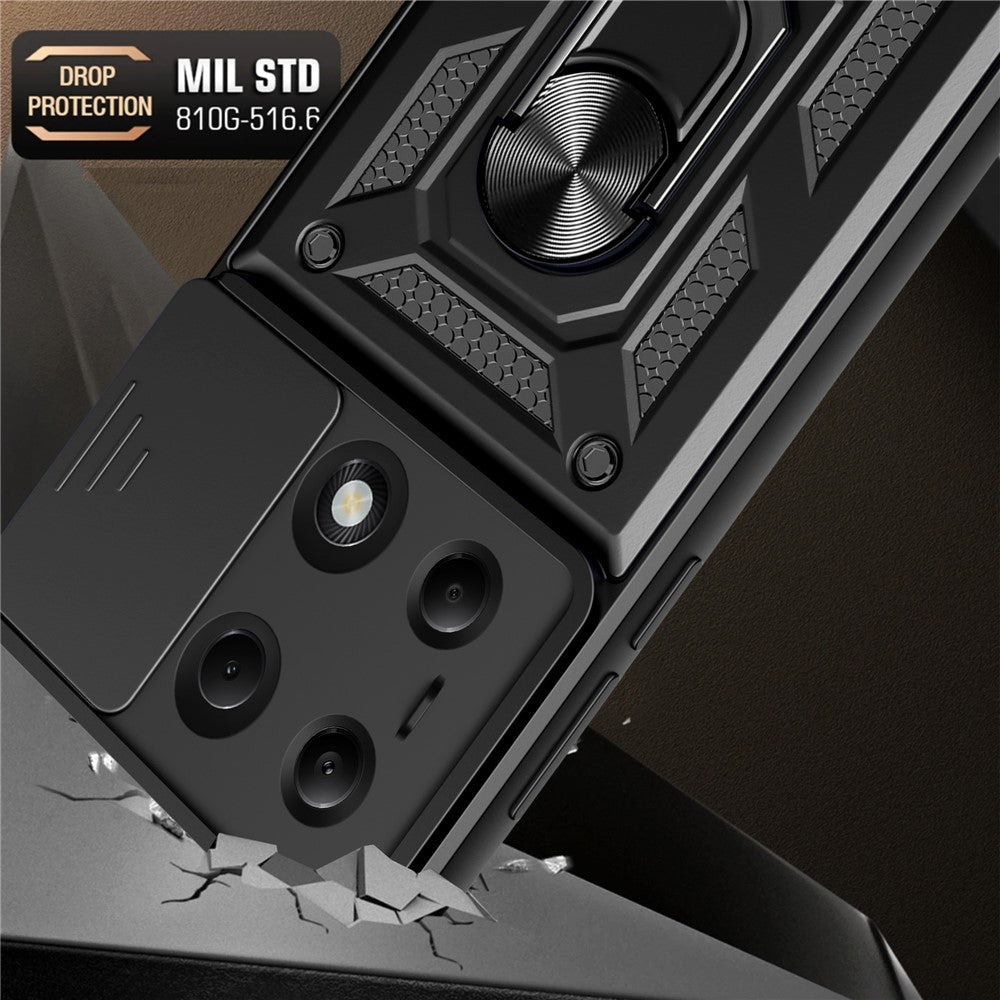 Pouzdro pro Xiaomi Redmi Note 13 Pro 4G / Poco M6 Pro 4G, Techsuit, CamShield, Černé